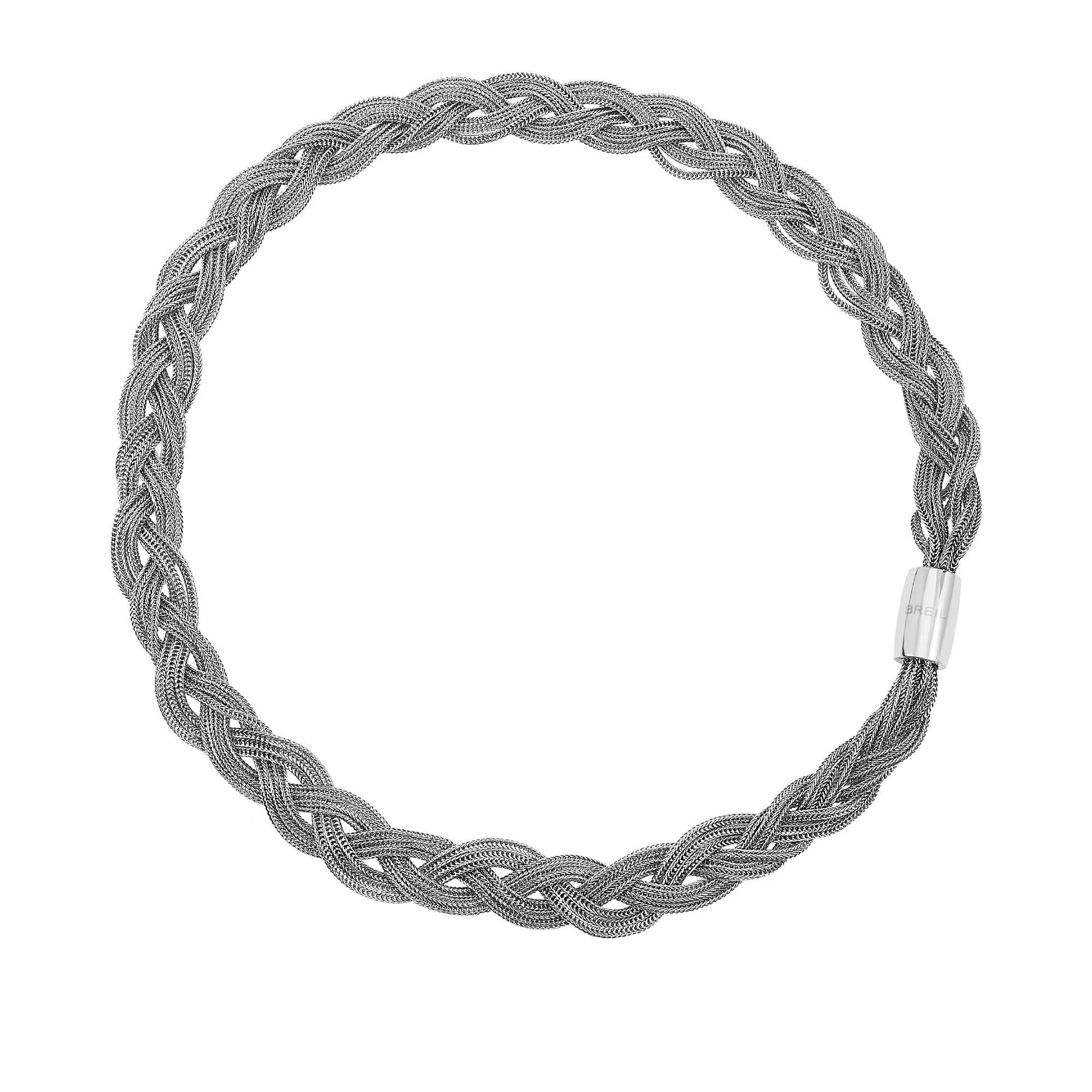 Breil Collezione MAGNETICA SYSTEM: Bracciale Donna In Acciaio Colorato Con Perle D'Acqua Dolce, Gioiello Modulare Ideale Regalo